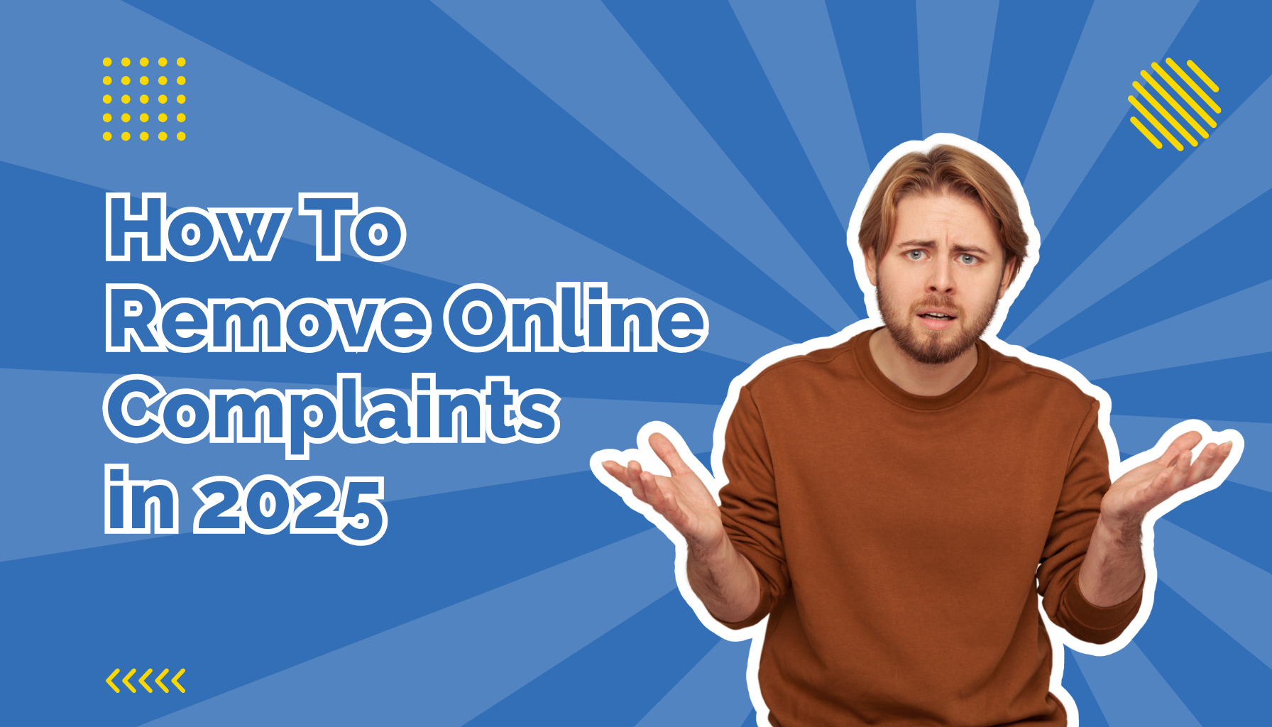 Man in brown sweater with his hands to his side