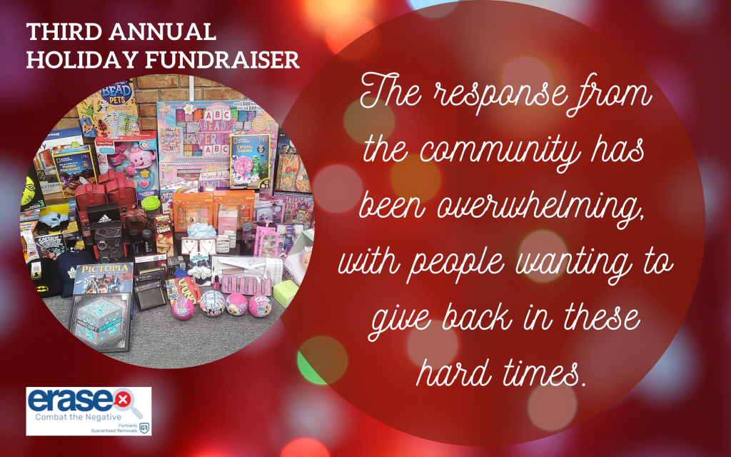 Guaranteed Removals third annual holiday fundraiser 2021