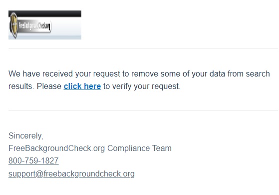 freebackgroundcheck.org opt out email
