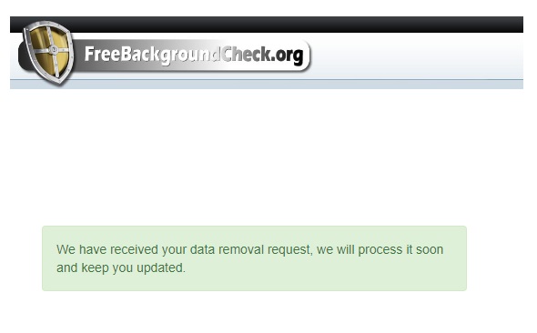 freebackgroundcheck.org opt out confirmation