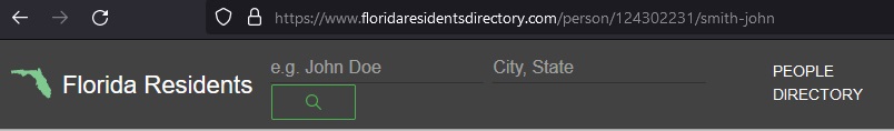 floridaresidentsdirectory.com opt out URL