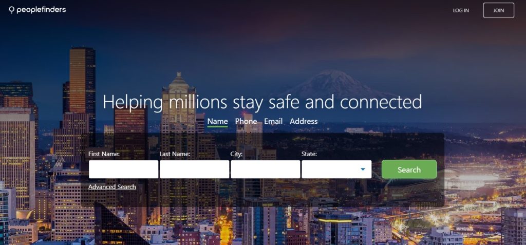 peoplefinder opt out homepage