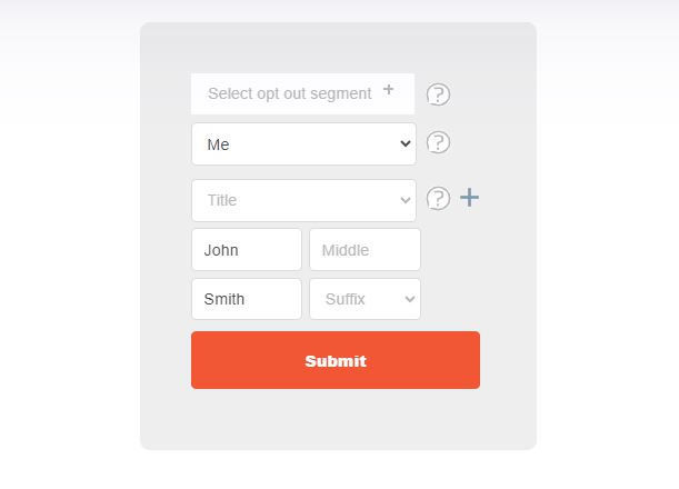 acxiom.com opt out request