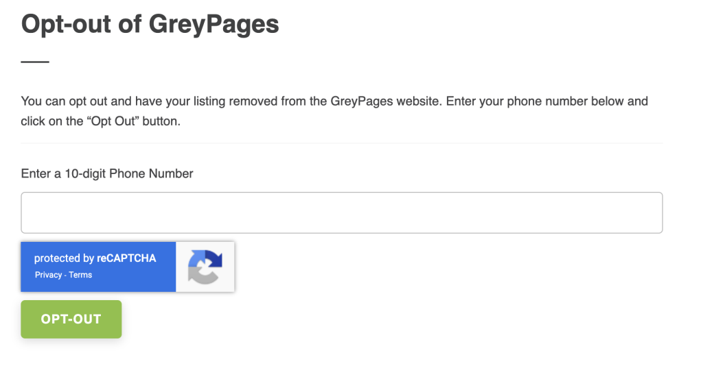 grey-pages.com opt out removal