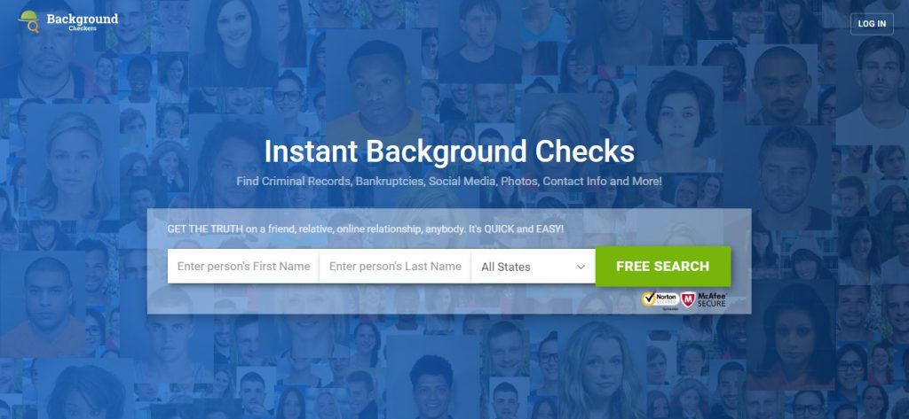 backgroundcheckers.net opt out homepage