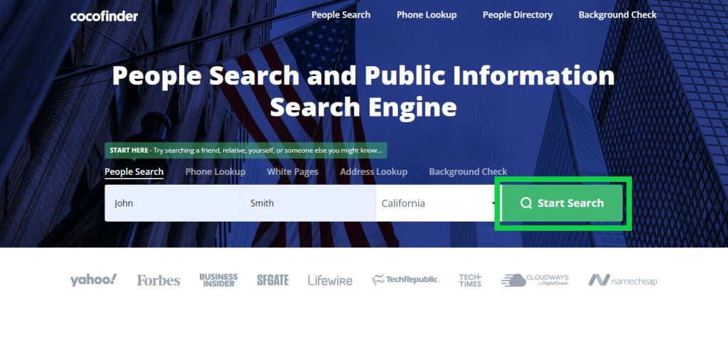 cocofinder.com opt out homepage