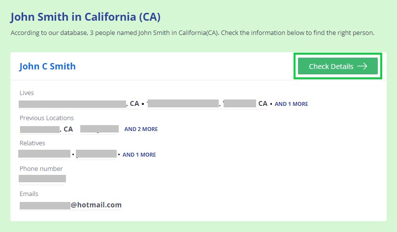 cocofinder.com opt out check details