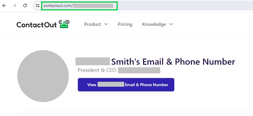 contactout.com opt out profile URL