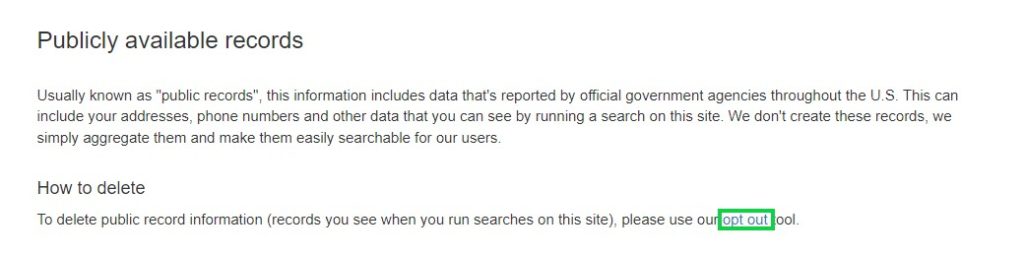 familytreenow.com opt out available records