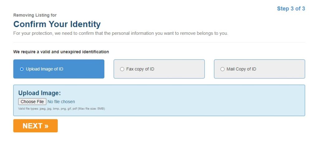 backgroundalert.com opt out ID