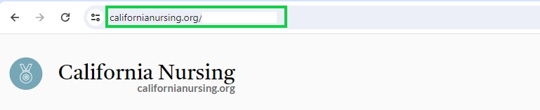 californianursing.org opt out URL