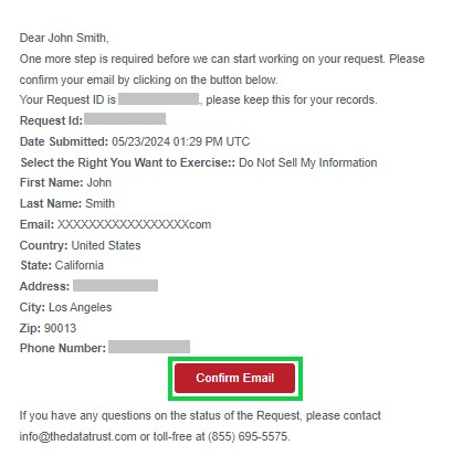 data trust opt out removal request
