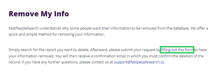 fastpeoplesearch.io opt out remove your info