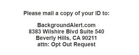 backgroundalert.com opt out mail