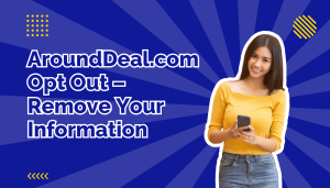 woman in yellow top smiling holding a cell phone