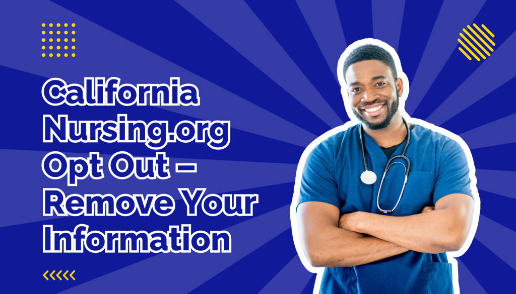 Male nurse in blue scrubs with his arms crossed