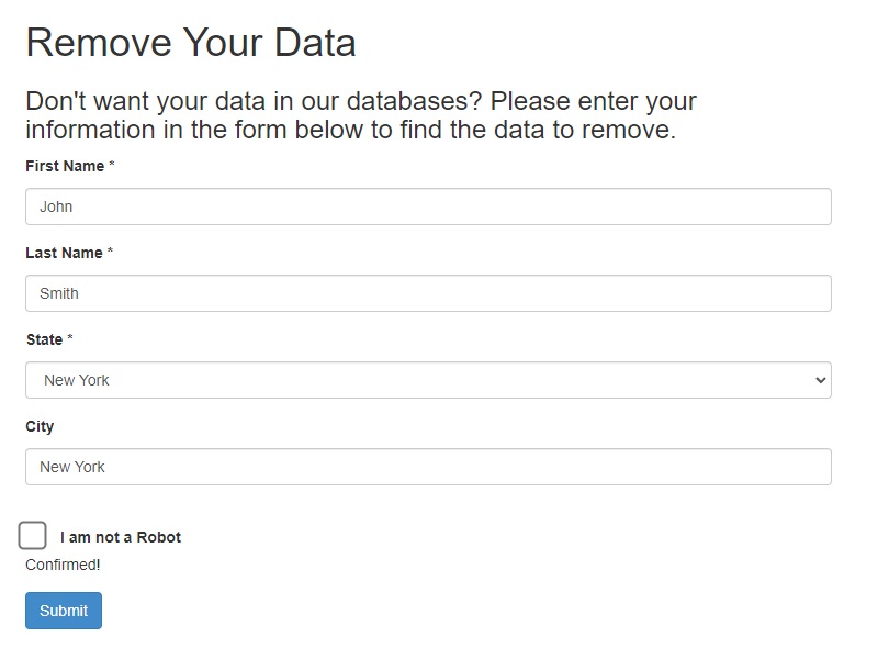 arrestwarrant opt out your details