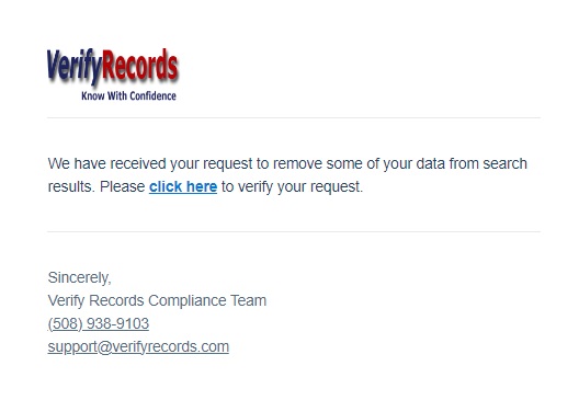 arrestwarrant opt out email verification
