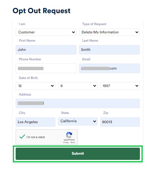 fastpeoplesearch.info opt out removal request