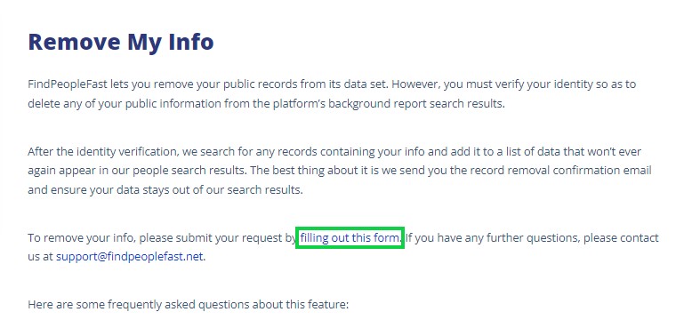 findpeoplefast.net opt out remove my info 2