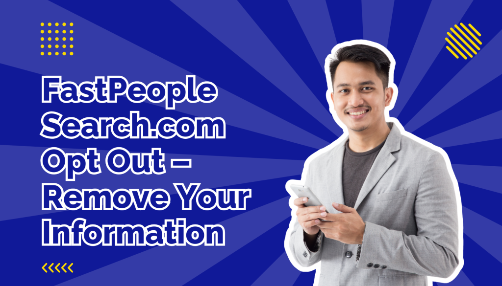 Man in grey blazer smiling and holding cell phone