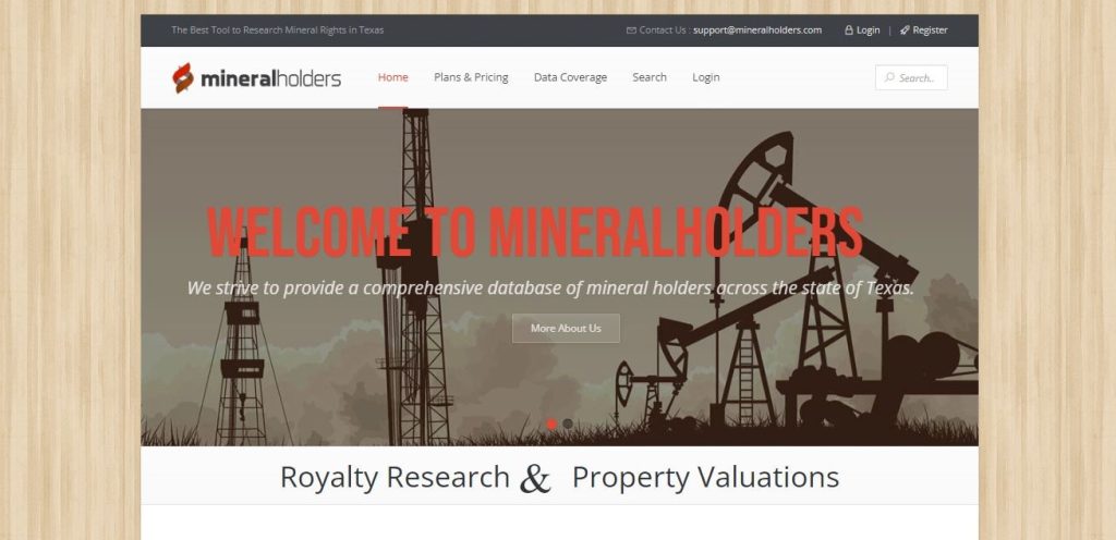 mineralholders.com opt out homepage
