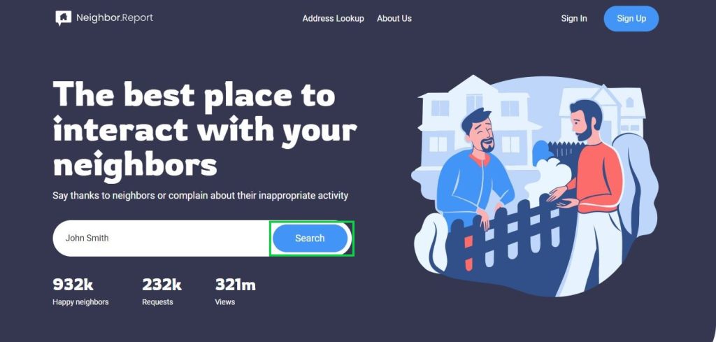 neighbor.report opt out homepage