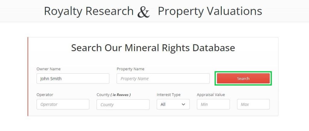 mineralholders.com opt out search for your information