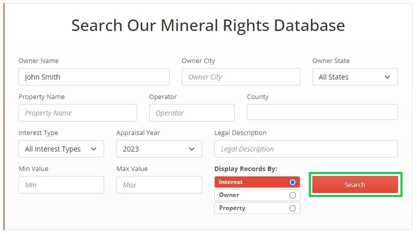 mineralholders.com opt out enter your information to find it on the mineralholders.com website