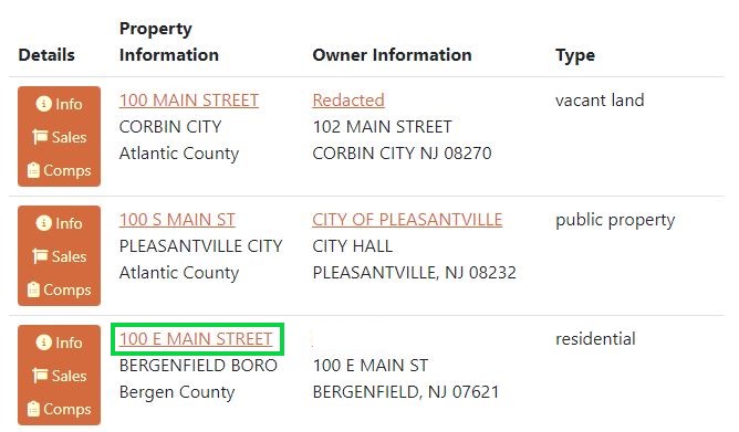 njparcels.com opt out click on your profile and property ID