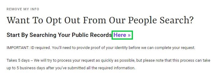 people-wizard.com opt out click on the highlighted link "here"