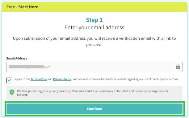 peoplefind.com opt out enter your email and continue