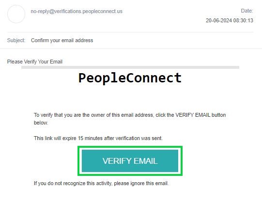 instantcheckmate.com opt out verify email