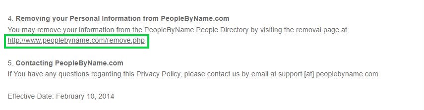 peoplebyname.com opt out removing your personal information from peoplebyname.com