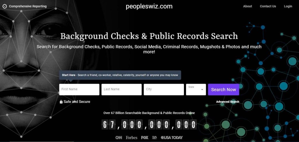 peopleswiz.com opt out homepage