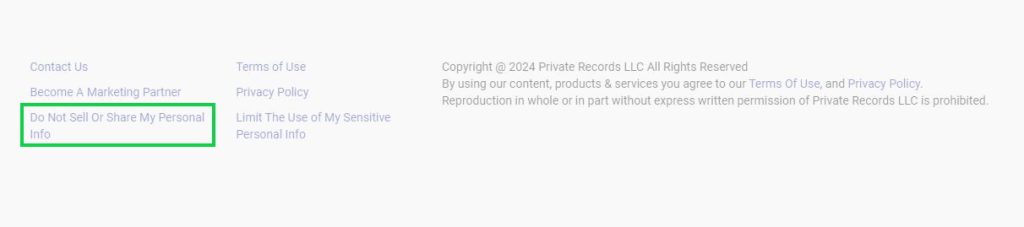 personsearchers.com opt out do not sell or share my personal info