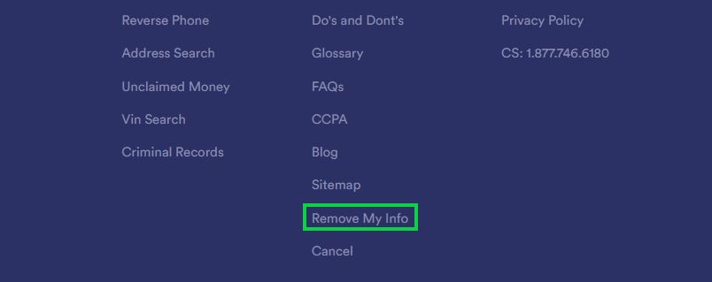 propeoplesearch.com opt out remove my info