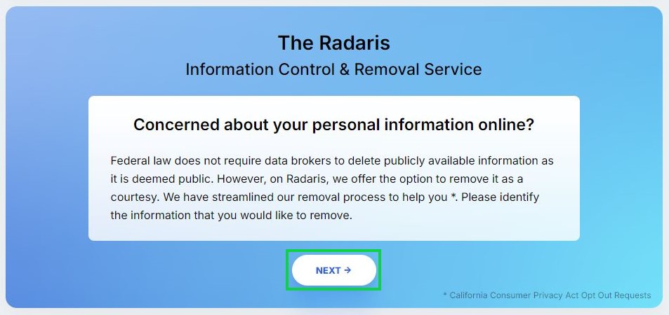 Radaris.com Opt Out – Remove Your Information