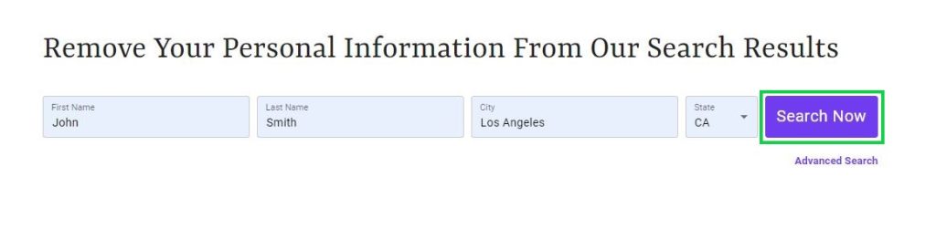 peopleswhizr.com opt out enter your information to search
