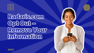 Woman smiling at phone