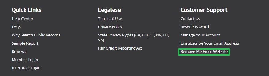 searchpublicrecords.com opt out click remove me from website