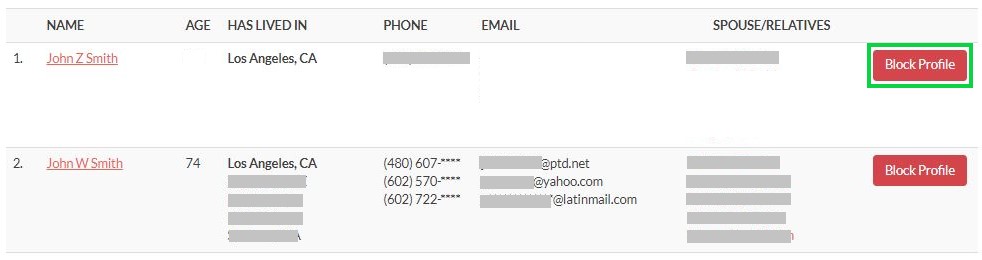 usatrace.com opt out block profile