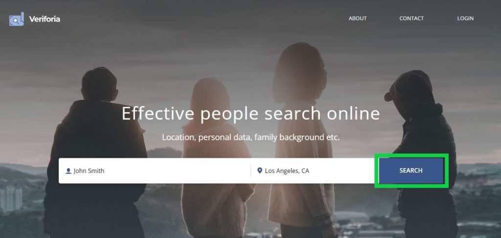 veriforia.com opt out homepage