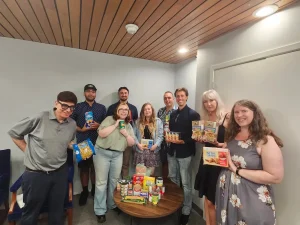 Guaranteed Removals Team Food Drive Donations