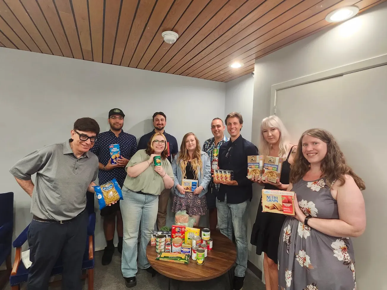 Guaranteed Removals Team Food Drive Donations