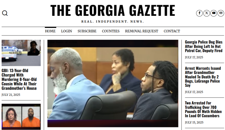 The Georgia Gazette homepage
